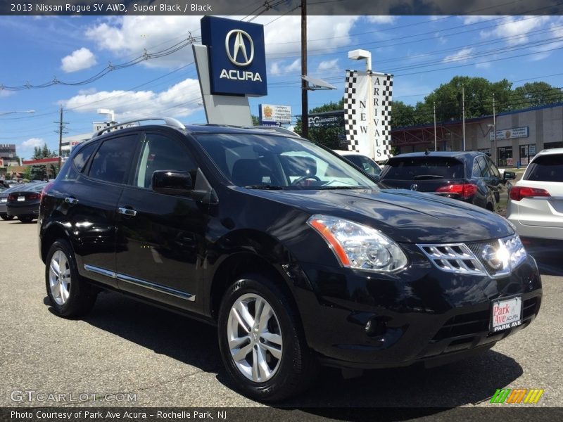 Super Black / Black 2013 Nissan Rogue SV AWD