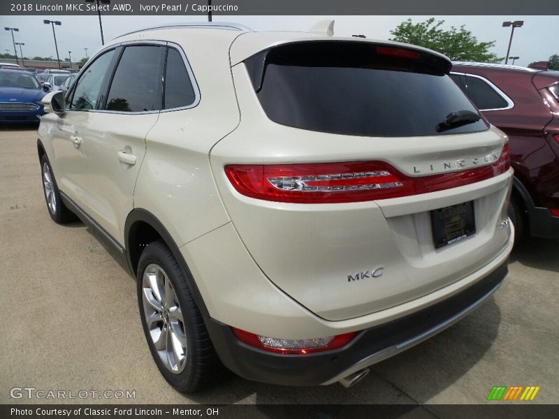 Ivory Pearl / Cappuccino 2018 Lincoln MKC Select AWD