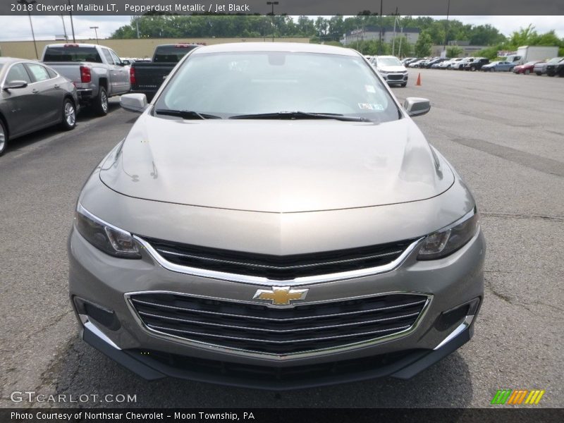 Pepperdust Metallic / Jet Black 2018 Chevrolet Malibu LT