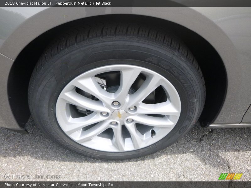 Pepperdust Metallic / Jet Black 2018 Chevrolet Malibu LT