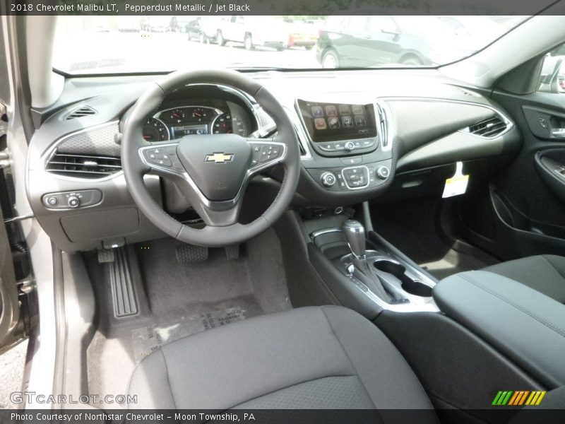 Pepperdust Metallic / Jet Black 2018 Chevrolet Malibu LT