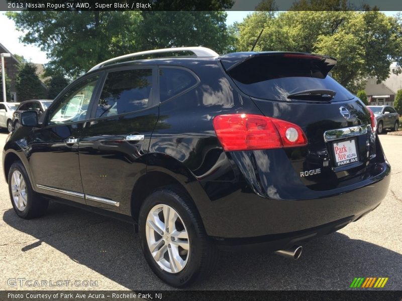 Super Black / Black 2013 Nissan Rogue SV AWD