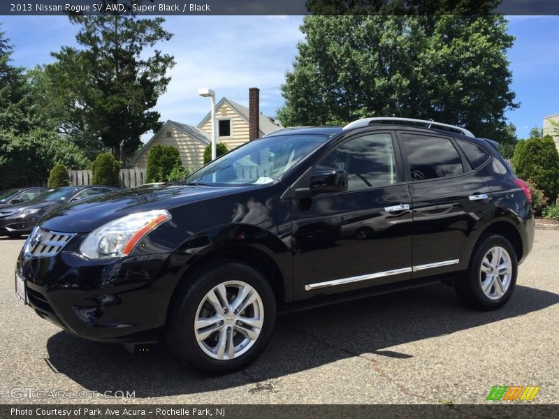 Super Black / Black 2013 Nissan Rogue SV AWD