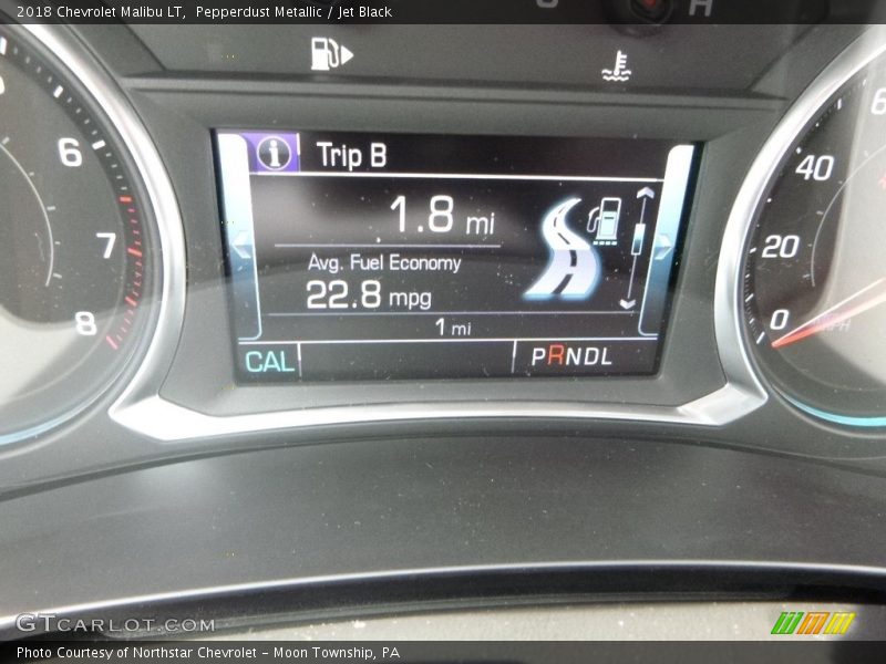 Pepperdust Metallic / Jet Black 2018 Chevrolet Malibu LT