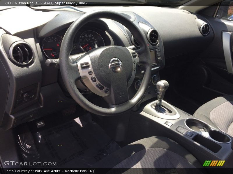 Super Black / Black 2013 Nissan Rogue SV AWD