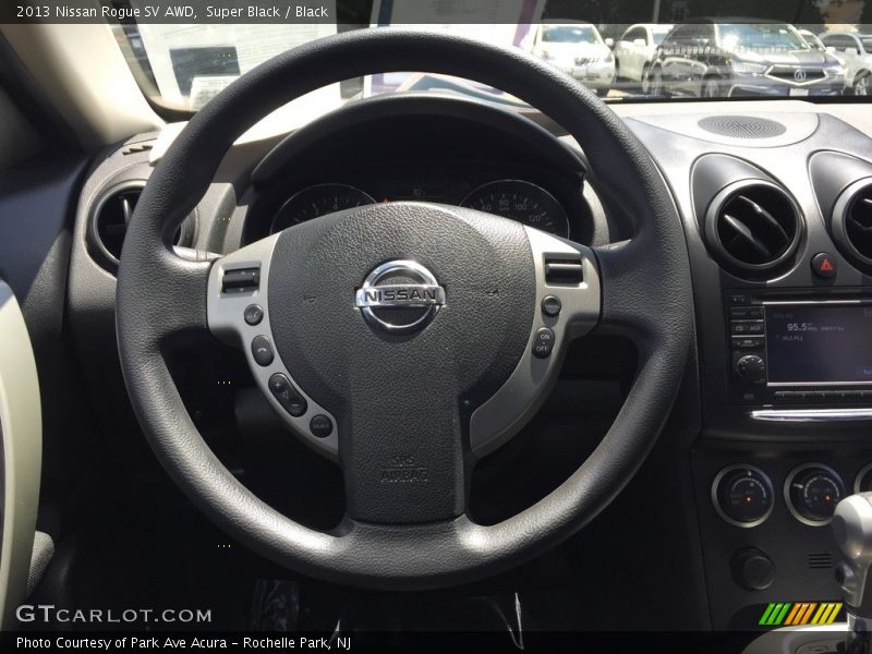 Super Black / Black 2013 Nissan Rogue SV AWD