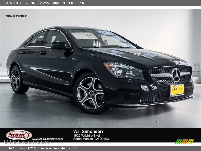 Night Black / Black 2018 Mercedes-Benz CLA 250 Coupe