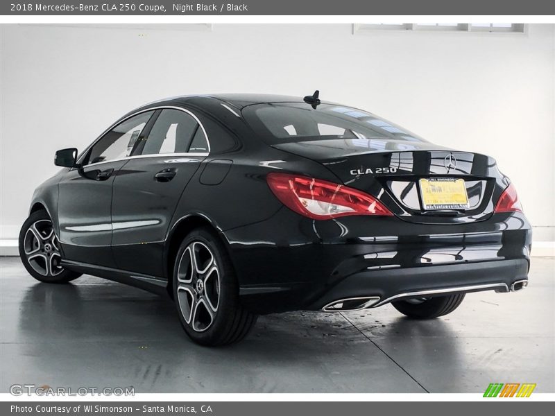 Night Black / Black 2018 Mercedes-Benz CLA 250 Coupe