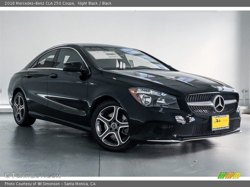 Night Black / Black 2018 Mercedes-Benz CLA 250 Coupe