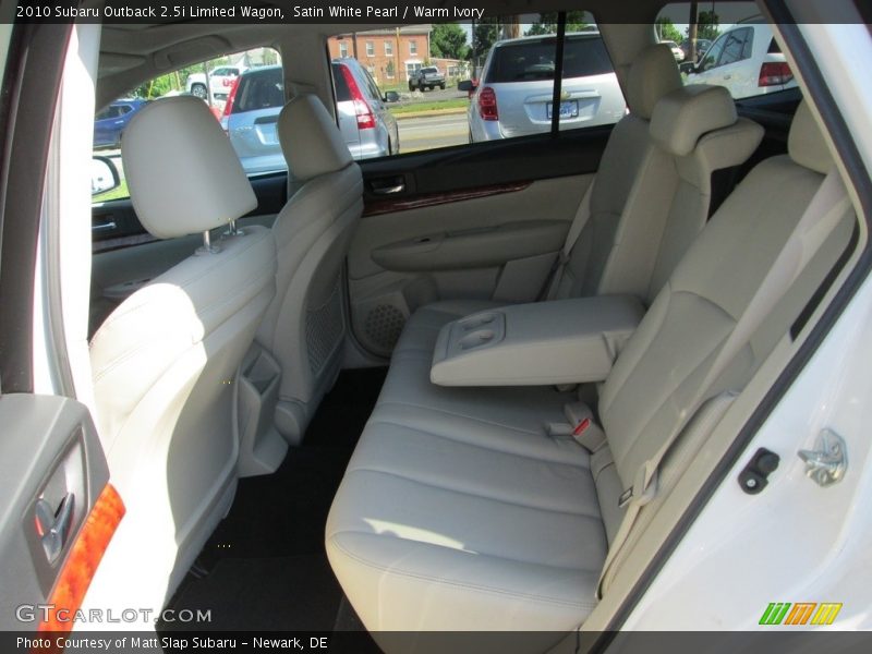 Satin White Pearl / Warm Ivory 2010 Subaru Outback 2.5i Limited Wagon