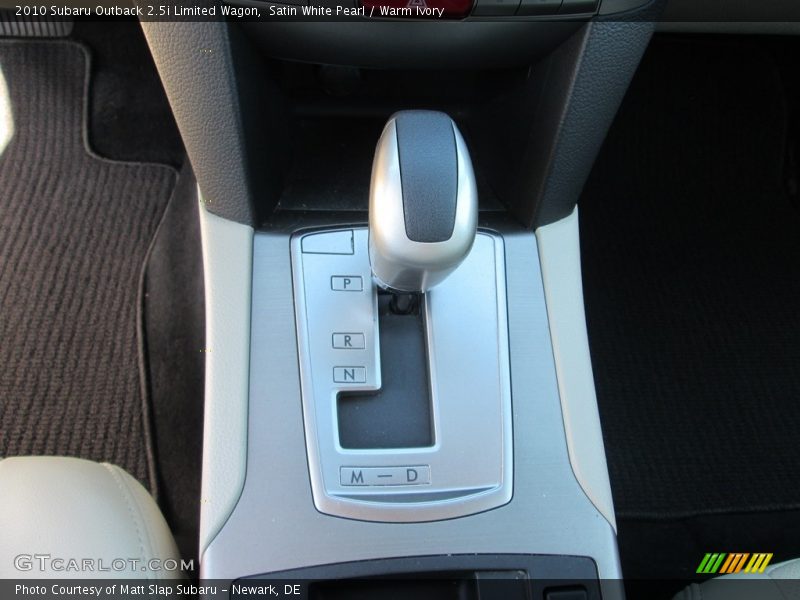 Satin White Pearl / Warm Ivory 2010 Subaru Outback 2.5i Limited Wagon