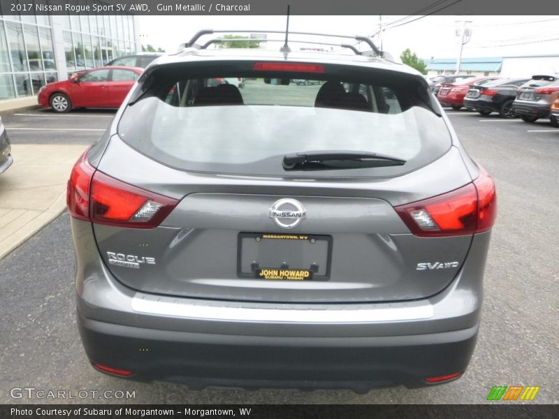 Gun Metallic / Charcoal 2017 Nissan Rogue Sport SV AWD