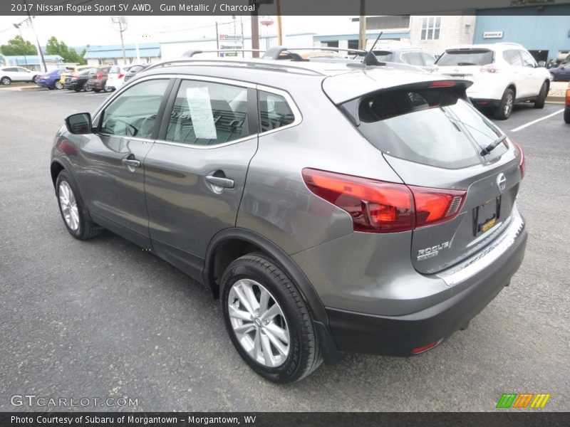Gun Metallic / Charcoal 2017 Nissan Rogue Sport SV AWD