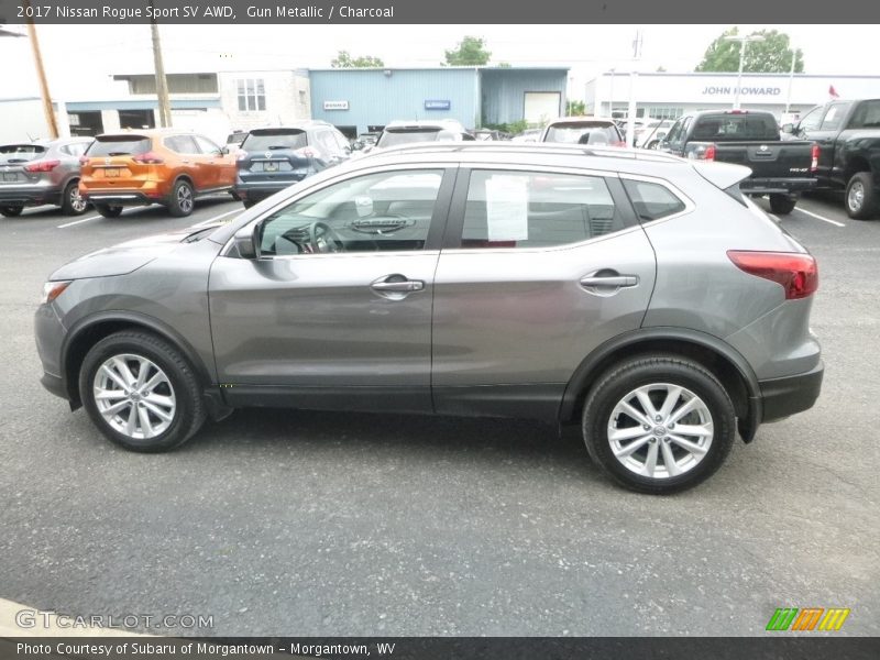 Gun Metallic / Charcoal 2017 Nissan Rogue Sport SV AWD