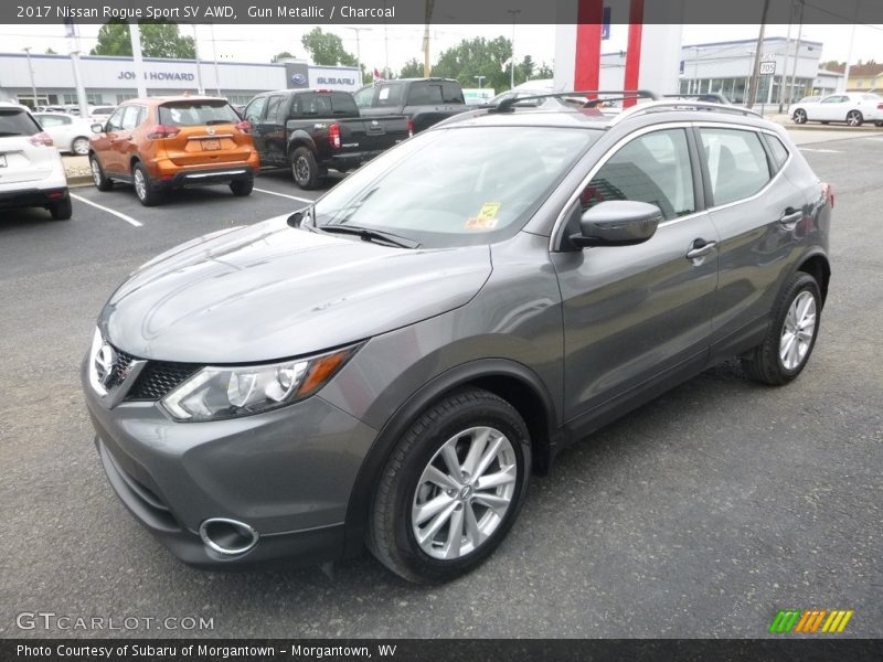 Gun Metallic / Charcoal 2017 Nissan Rogue Sport SV AWD