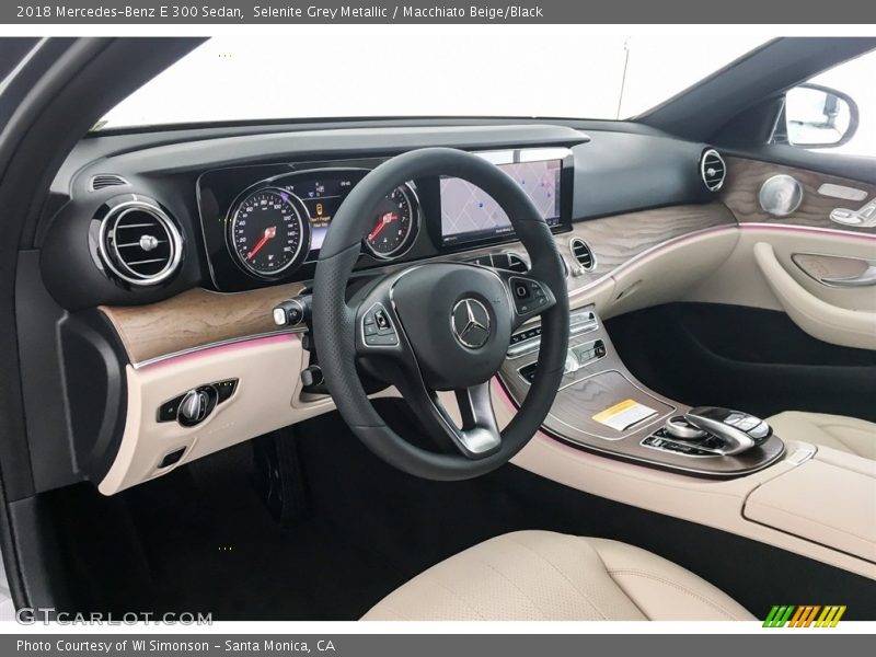 Selenite Grey Metallic / Macchiato Beige/Black 2018 Mercedes-Benz E 300 Sedan