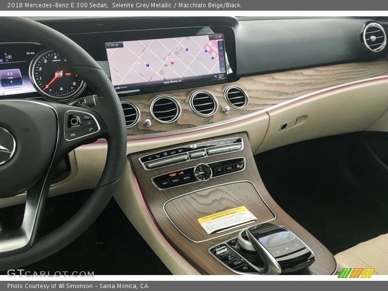 Selenite Grey Metallic / Macchiato Beige/Black 2018 Mercedes-Benz E 300 Sedan