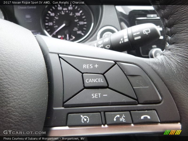 Gun Metallic / Charcoal 2017 Nissan Rogue Sport SV AWD