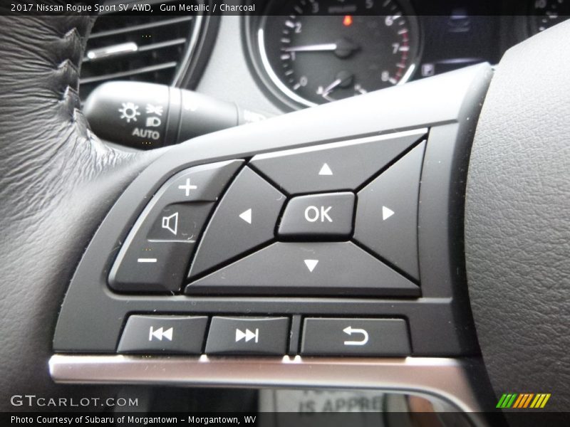 Gun Metallic / Charcoal 2017 Nissan Rogue Sport SV AWD