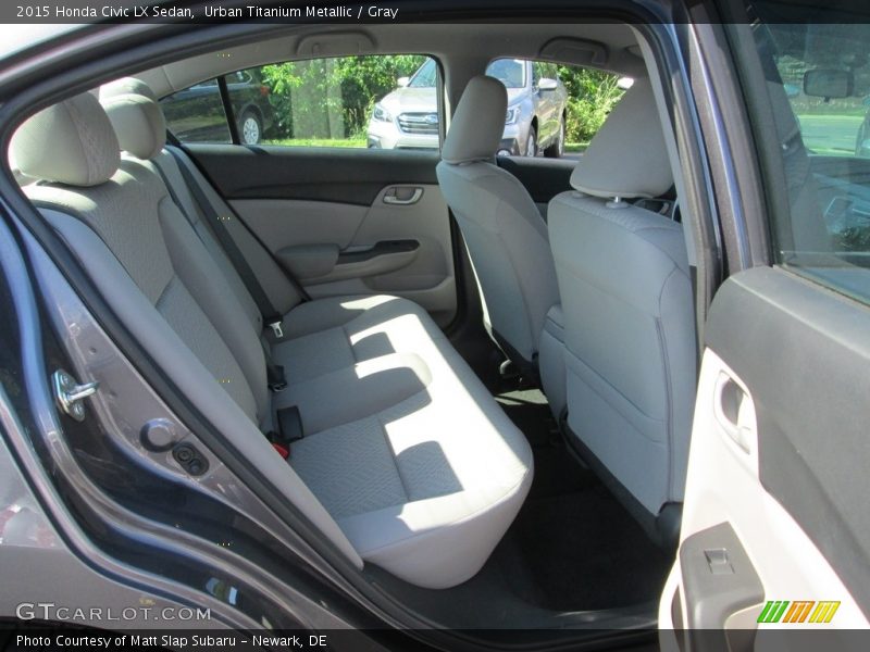 Urban Titanium Metallic / Gray 2015 Honda Civic LX Sedan