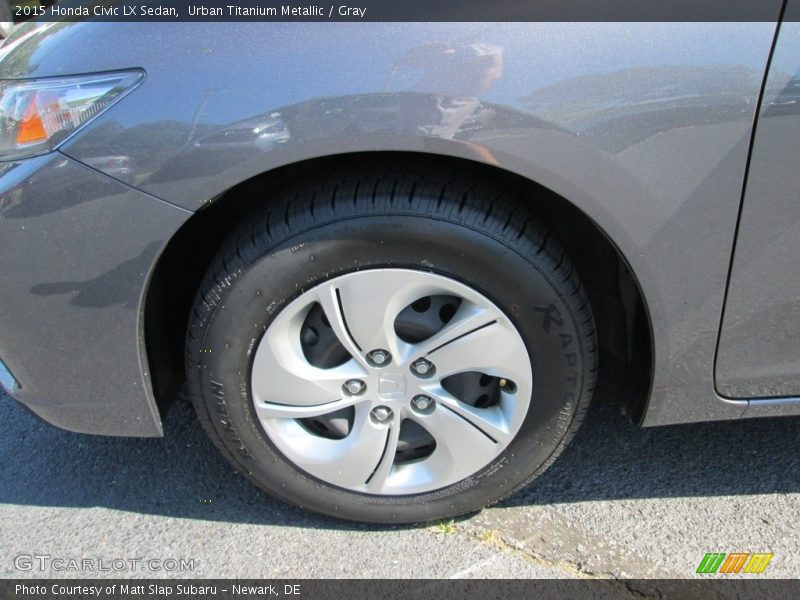 Urban Titanium Metallic / Gray 2015 Honda Civic LX Sedan