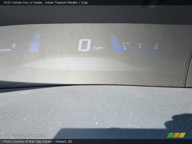 Urban Titanium Metallic / Gray 2015 Honda Civic LX Sedan