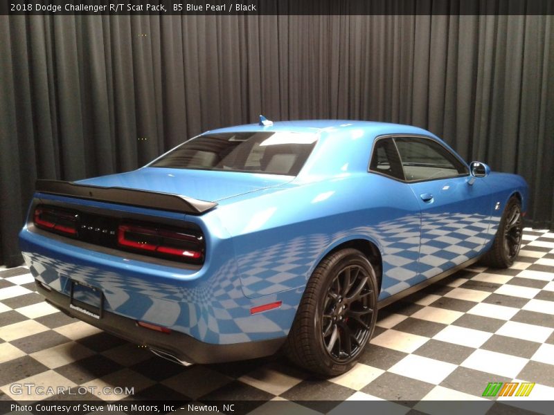 B5 Blue Pearl / Black 2018 Dodge Challenger R/T Scat Pack