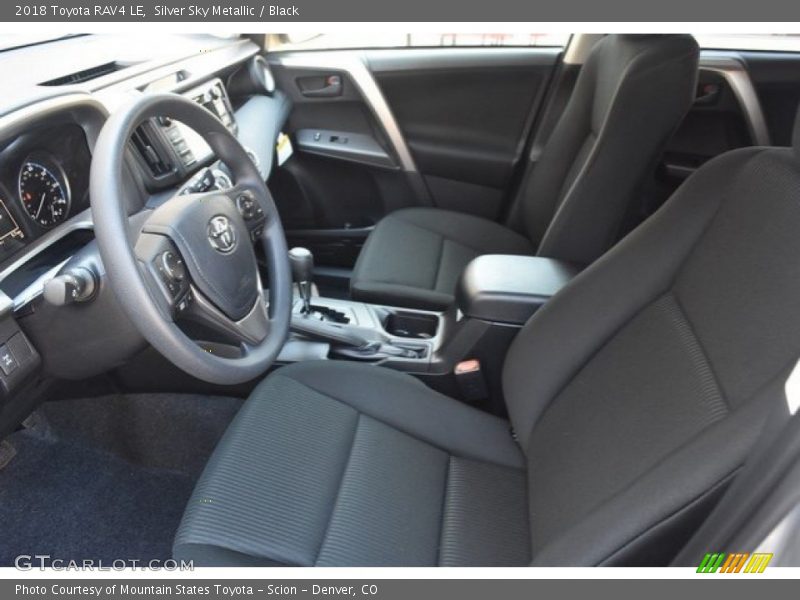 Silver Sky Metallic / Black 2018 Toyota RAV4 LE