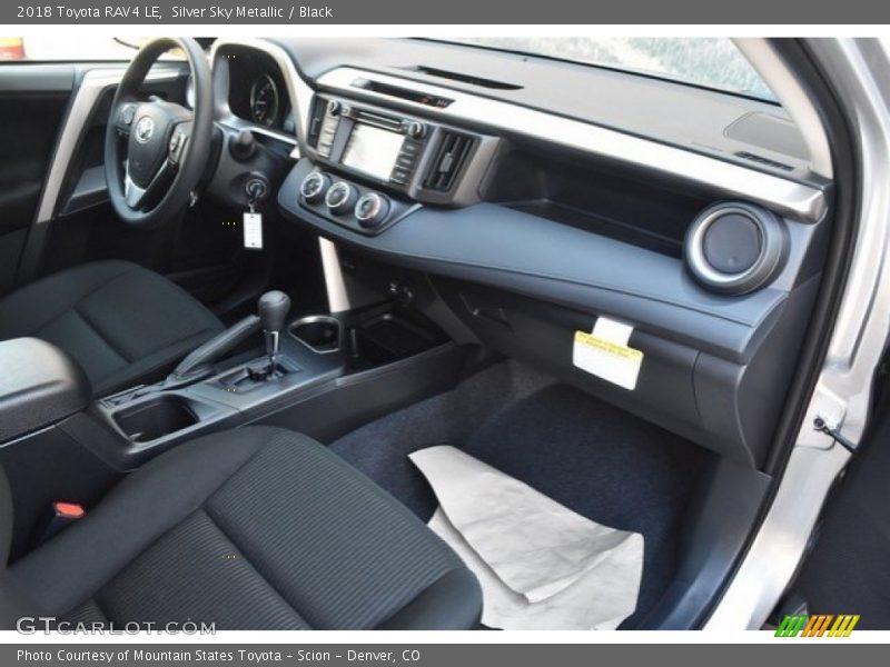 Silver Sky Metallic / Black 2018 Toyota RAV4 LE