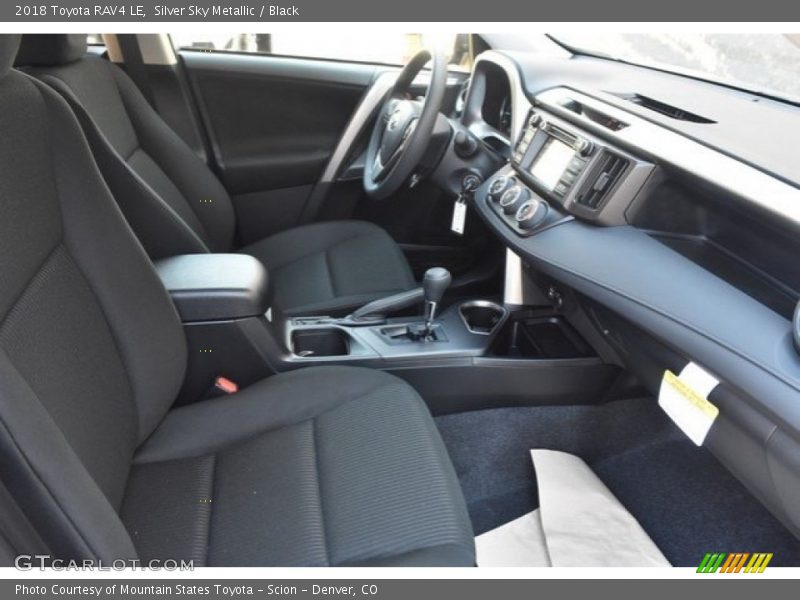 Silver Sky Metallic / Black 2018 Toyota RAV4 LE
