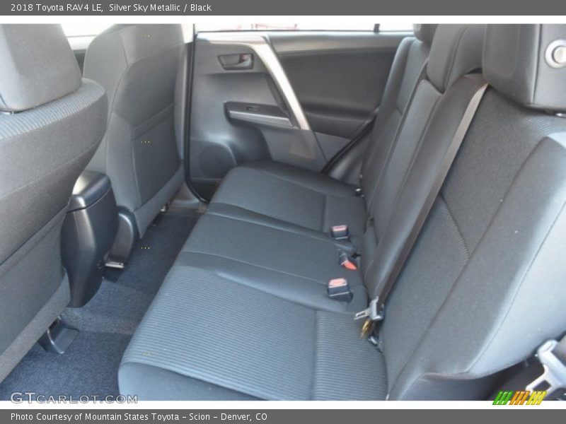 Silver Sky Metallic / Black 2018 Toyota RAV4 LE