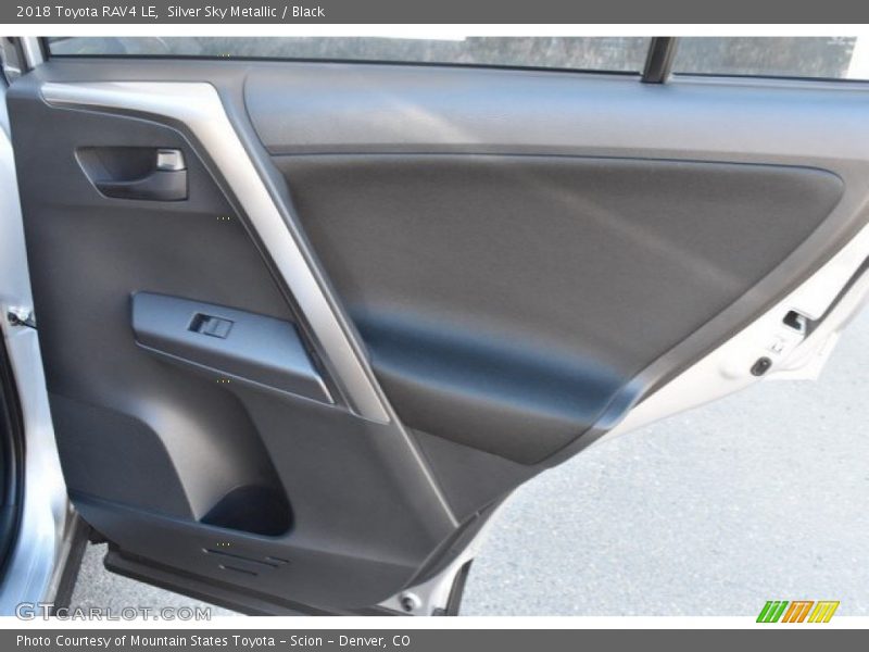 Silver Sky Metallic / Black 2018 Toyota RAV4 LE