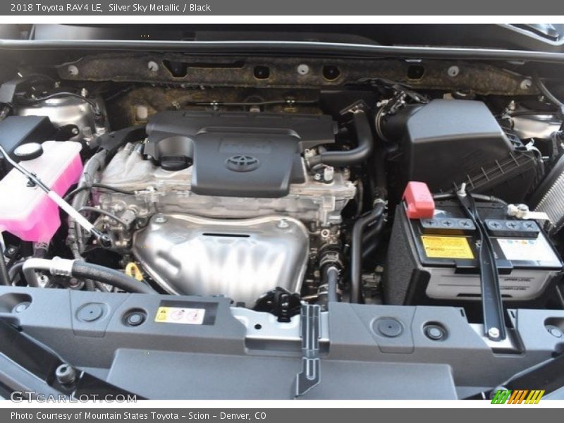 Silver Sky Metallic / Black 2018 Toyota RAV4 LE