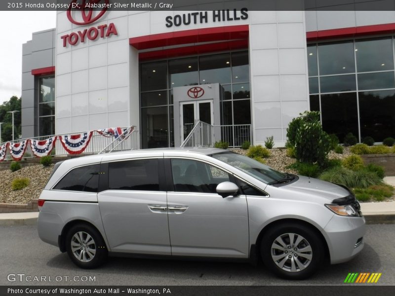 Alabaster Silver Metallic / Gray 2015 Honda Odyssey EX