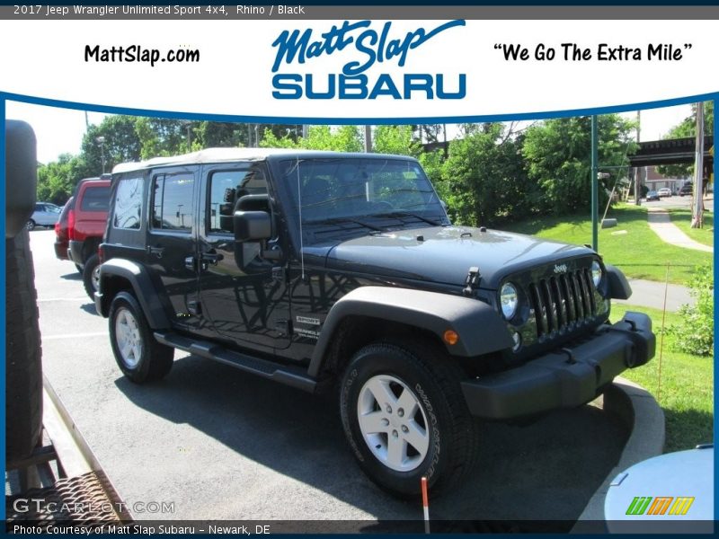Rhino / Black 2017 Jeep Wrangler Unlimited Sport 4x4