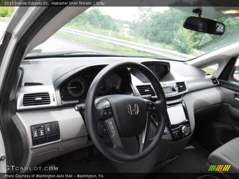 Alabaster Silver Metallic / Gray 2015 Honda Odyssey EX