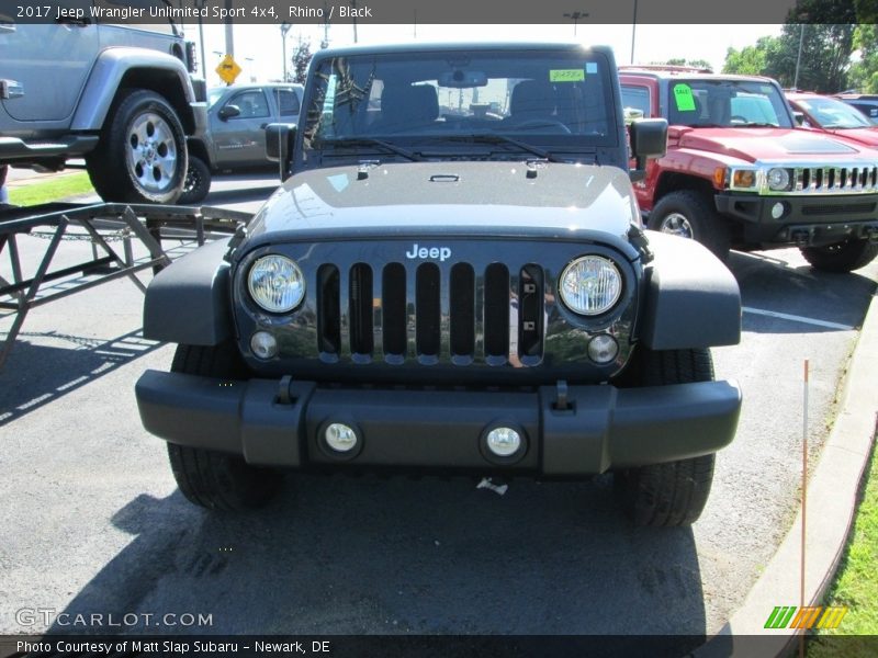 Rhino / Black 2017 Jeep Wrangler Unlimited Sport 4x4