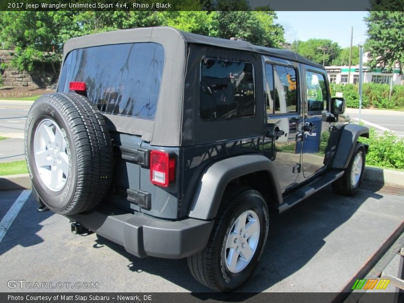 Rhino / Black 2017 Jeep Wrangler Unlimited Sport 4x4