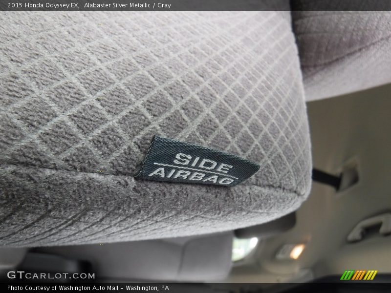 Alabaster Silver Metallic / Gray 2015 Honda Odyssey EX