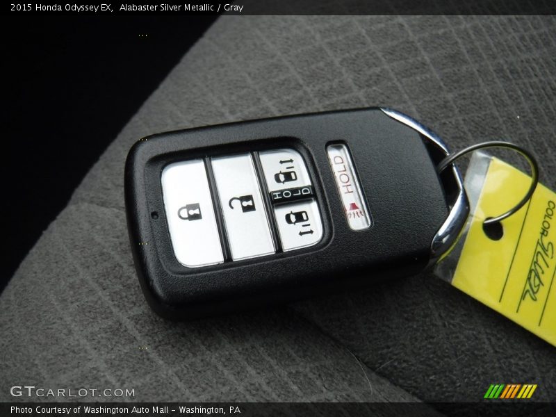 Alabaster Silver Metallic / Gray 2015 Honda Odyssey EX