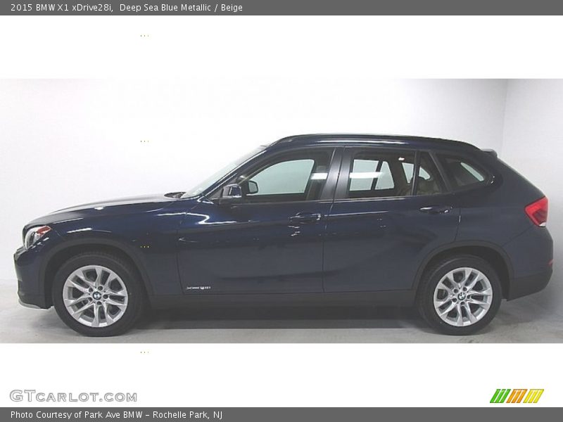 Deep Sea Blue Metallic / Beige 2015 BMW X1 xDrive28i