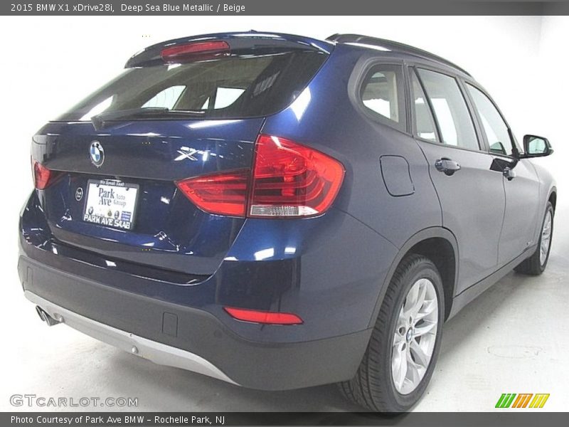 Deep Sea Blue Metallic / Beige 2015 BMW X1 xDrive28i