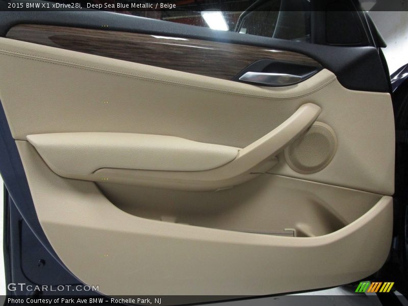 Deep Sea Blue Metallic / Beige 2015 BMW X1 xDrive28i