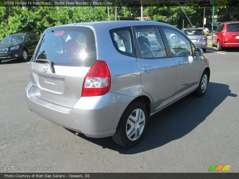 Storm Silver Metallic / Black/Grey 2008 Honda Fit Hatchback