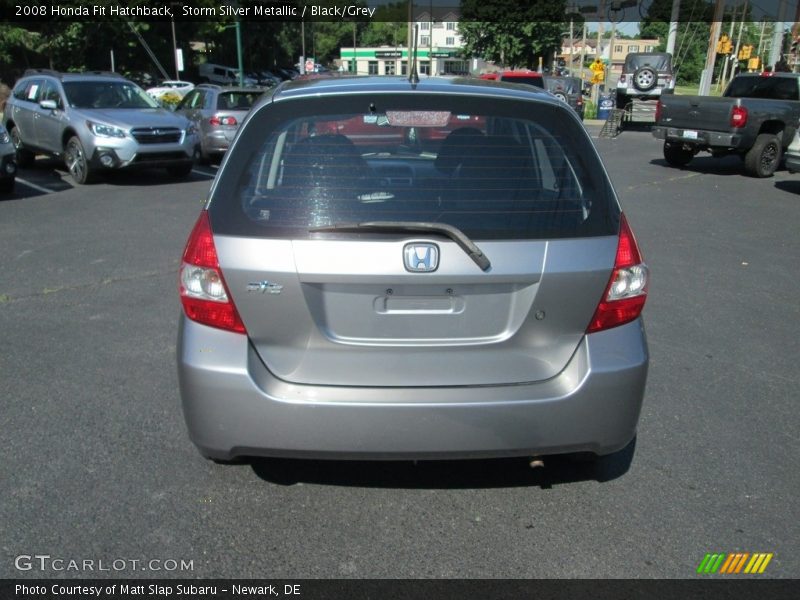 Storm Silver Metallic / Black/Grey 2008 Honda Fit Hatchback