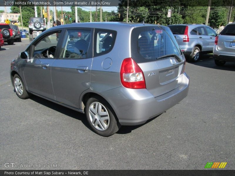 Storm Silver Metallic / Black/Grey 2008 Honda Fit Hatchback