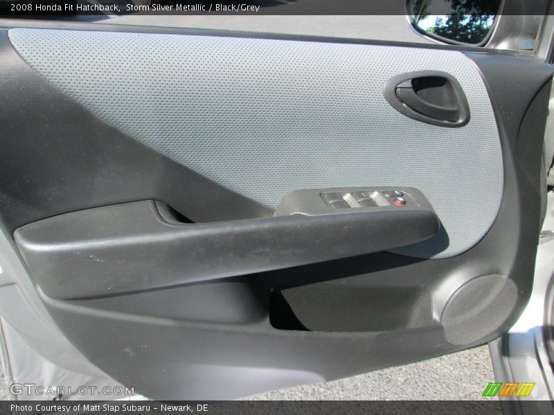 Storm Silver Metallic / Black/Grey 2008 Honda Fit Hatchback