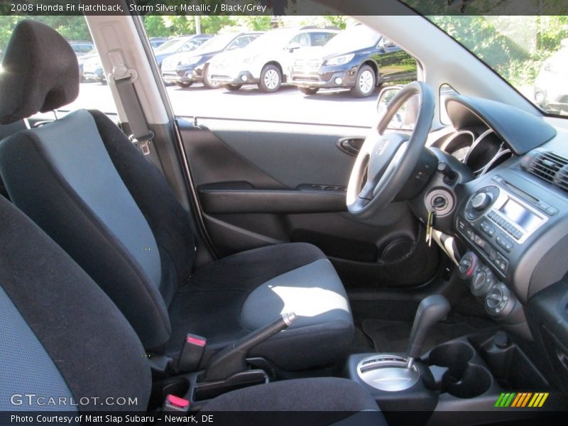 Storm Silver Metallic / Black/Grey 2008 Honda Fit Hatchback
