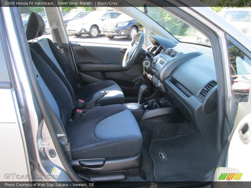 Storm Silver Metallic / Black/Grey 2008 Honda Fit Hatchback