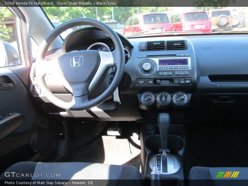 Storm Silver Metallic / Black/Grey 2008 Honda Fit Hatchback